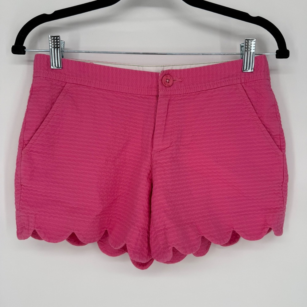 LILLY PULITZER THE BUTTERCUP SHORT HOT PINK‎ SIZE 00 GIRLY BARBIE PINK SUMMER